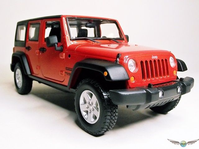 JEEP WRANGLER LIMITED ~ ORANGE | 1:24 Diecast Model Car