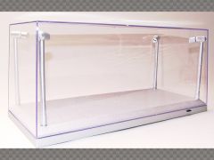 DISPLAY CASE 1:18 SCALE ~ SILVER ~ ILLUMINATED | Showcase & Displays